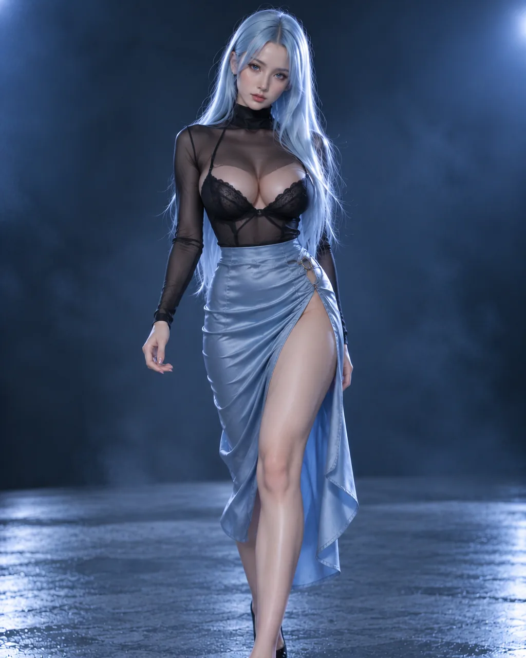 Adult anime-style silicone doll, 165 cm, studio photograph (illustrative)